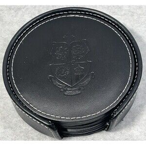 Serra Catholic High School 2003 Coasters Set of 4 Drink Round Embossed Black3‎